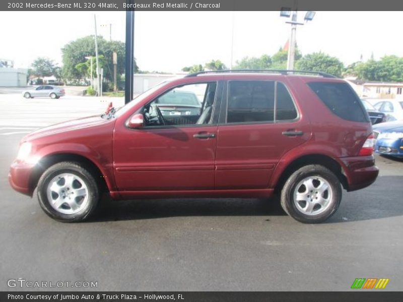 Bordeaux Red Metallic / Charcoal 2002 Mercedes-Benz ML 320 4Matic