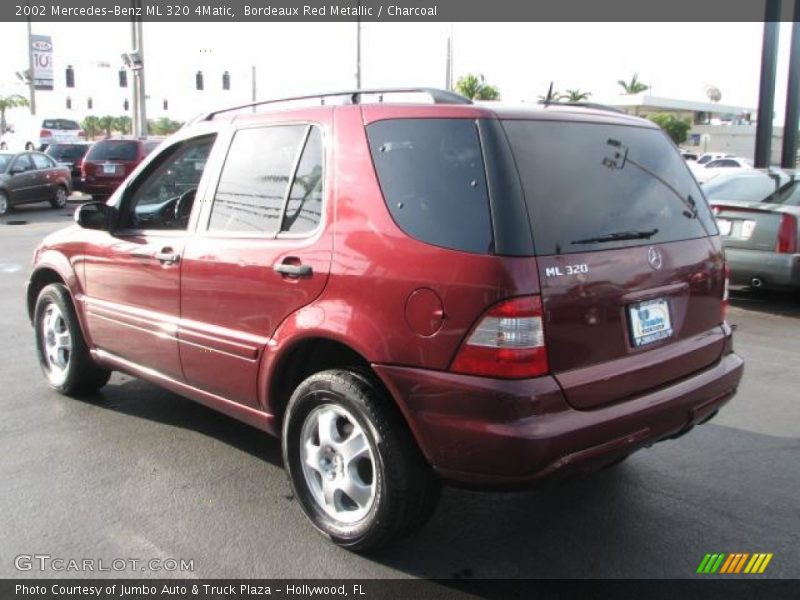 Bordeaux Red Metallic / Charcoal 2002 Mercedes-Benz ML 320 4Matic