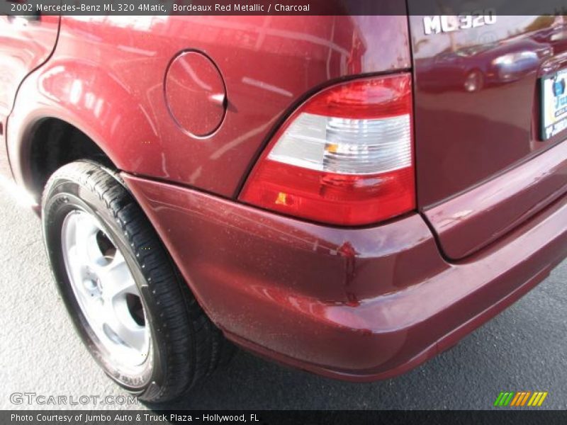 Bordeaux Red Metallic / Charcoal 2002 Mercedes-Benz ML 320 4Matic