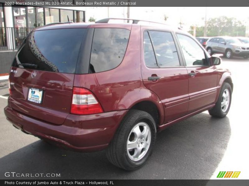 Bordeaux Red Metallic / Charcoal 2002 Mercedes-Benz ML 320 4Matic