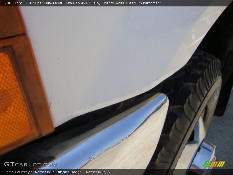 Oxford White / Medium Parchment 2000 Ford F350 Super Duty Lariat Crew Cab 4x4 Dually