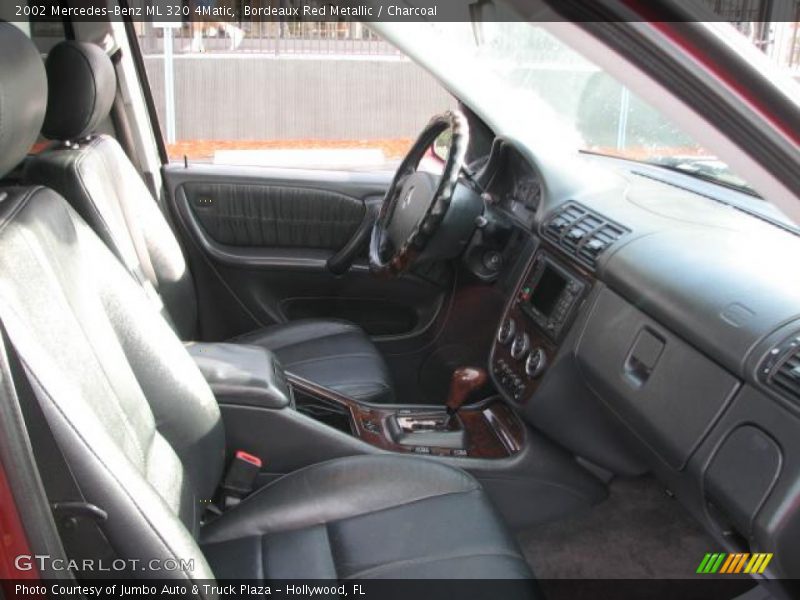 Bordeaux Red Metallic / Charcoal 2002 Mercedes-Benz ML 320 4Matic