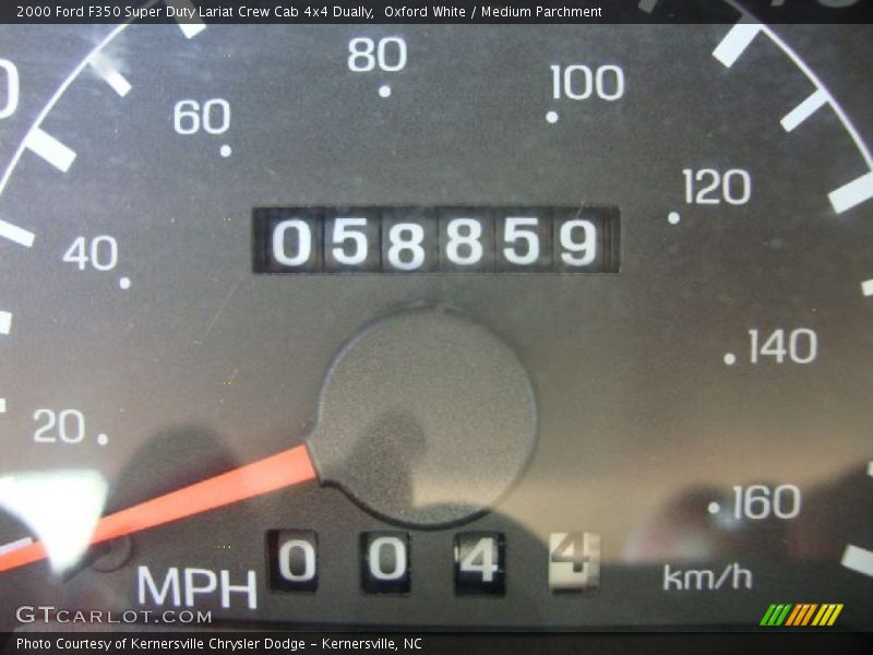 Oxford White / Medium Parchment 2000 Ford F350 Super Duty Lariat Crew Cab 4x4 Dually