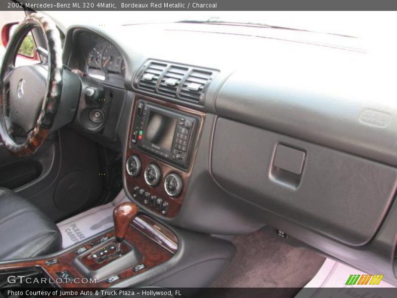 Bordeaux Red Metallic / Charcoal 2002 Mercedes-Benz ML 320 4Matic