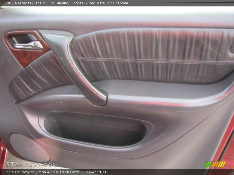 Bordeaux Red Metallic / Charcoal 2002 Mercedes-Benz ML 320 4Matic