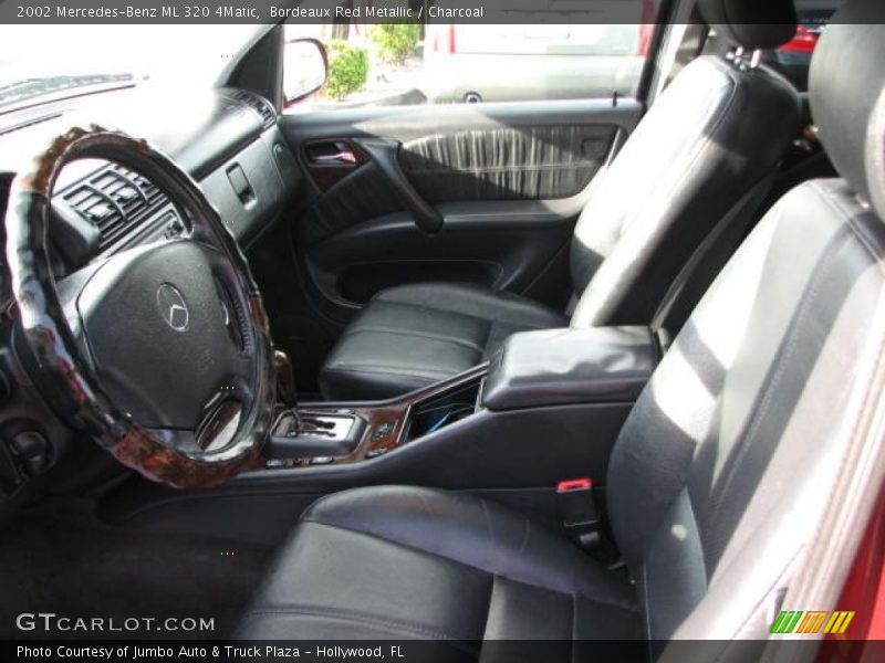 Bordeaux Red Metallic / Charcoal 2002 Mercedes-Benz ML 320 4Matic