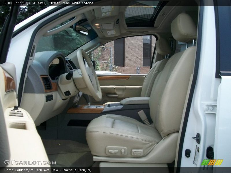 Tuscan Pearl White / Stone 2008 Infiniti QX 56 4WD
