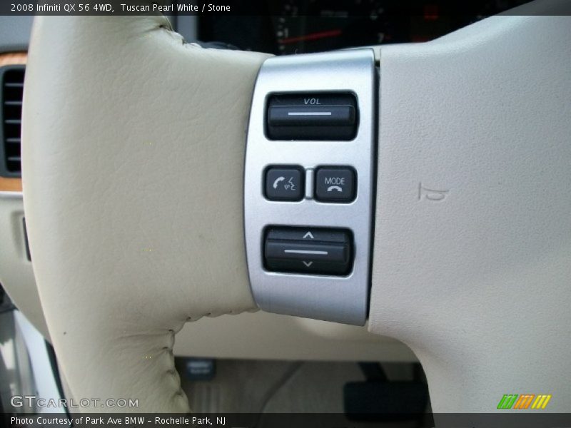 Tuscan Pearl White / Stone 2008 Infiniti QX 56 4WD
