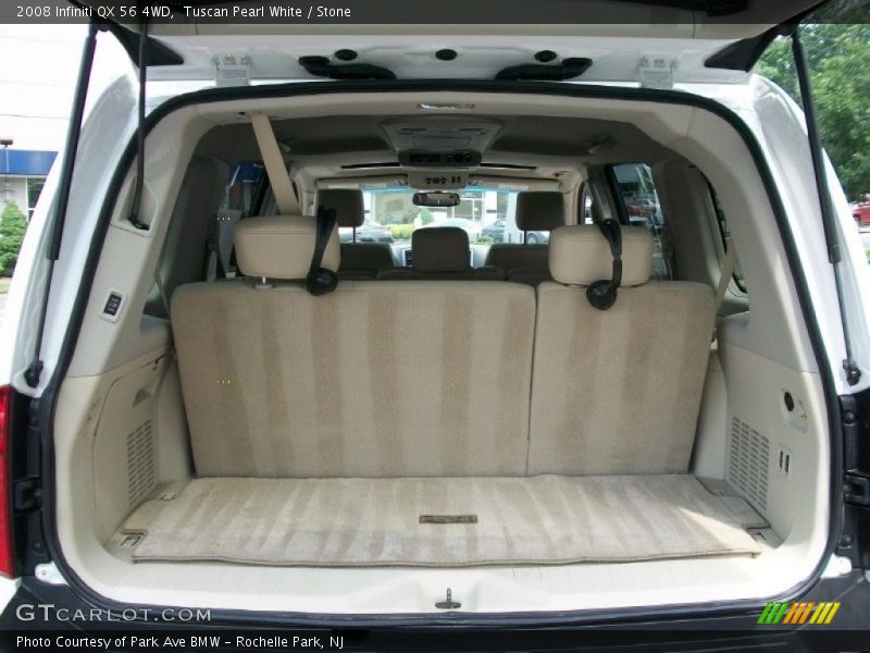 Tuscan Pearl White / Stone 2008 Infiniti QX 56 4WD