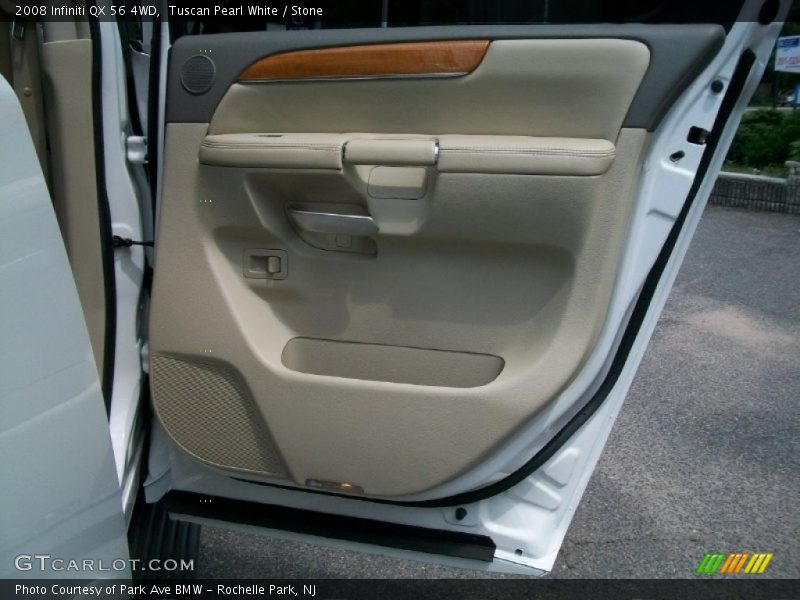 Tuscan Pearl White / Stone 2008 Infiniti QX 56 4WD