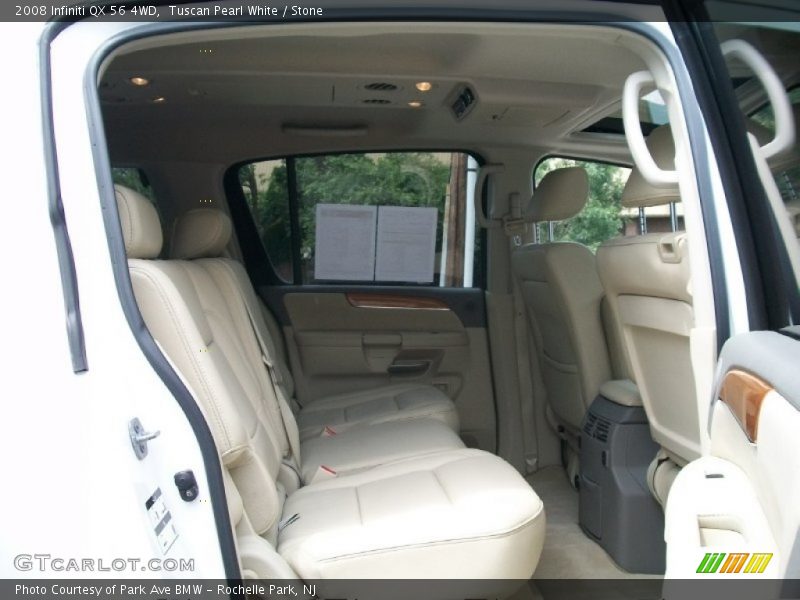 Tuscan Pearl White / Stone 2008 Infiniti QX 56 4WD