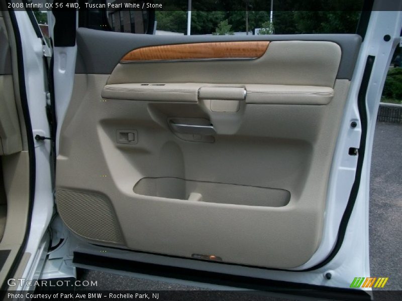Tuscan Pearl White / Stone 2008 Infiniti QX 56 4WD