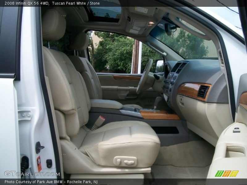Tuscan Pearl White / Stone 2008 Infiniti QX 56 4WD