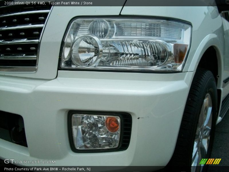 Tuscan Pearl White / Stone 2008 Infiniti QX 56 4WD