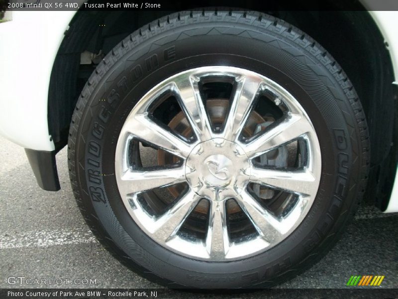 Tuscan Pearl White / Stone 2008 Infiniti QX 56 4WD