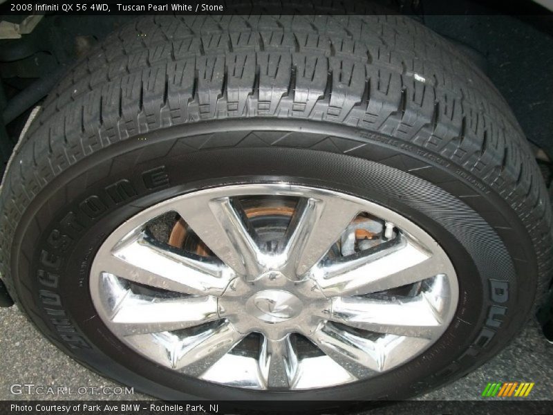 Tuscan Pearl White / Stone 2008 Infiniti QX 56 4WD