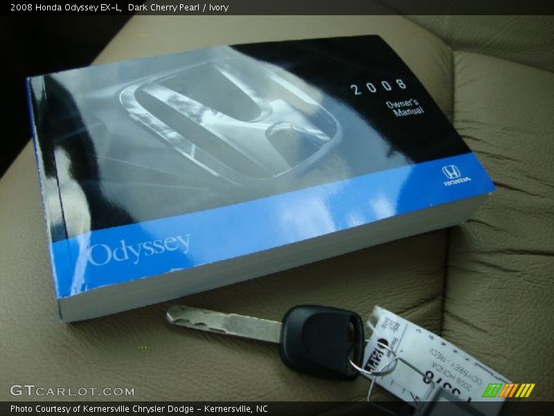 Dark Cherry Pearl / Ivory 2008 Honda Odyssey EX-L