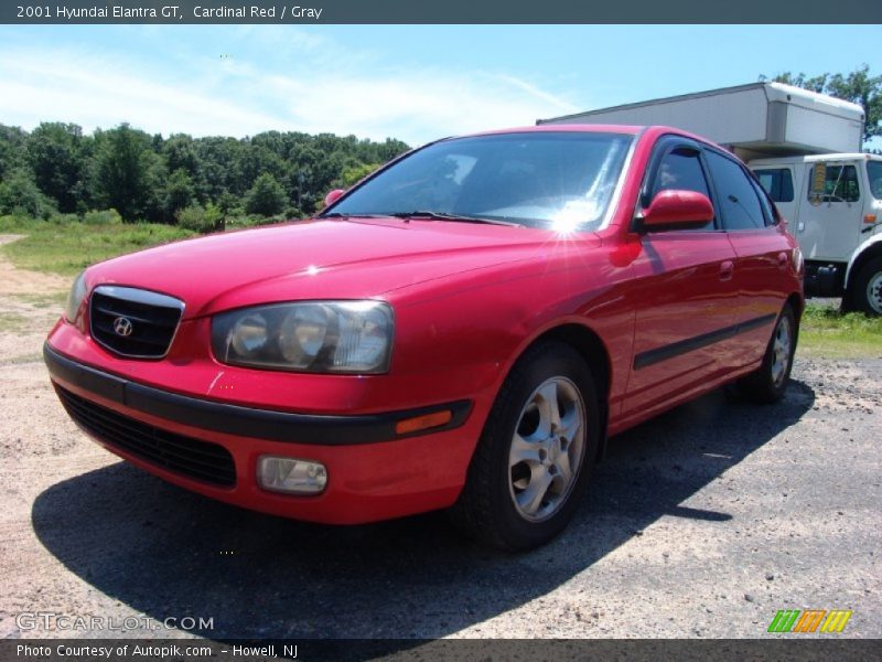 Cardinal Red / Gray 2001 Hyundai Elantra GT