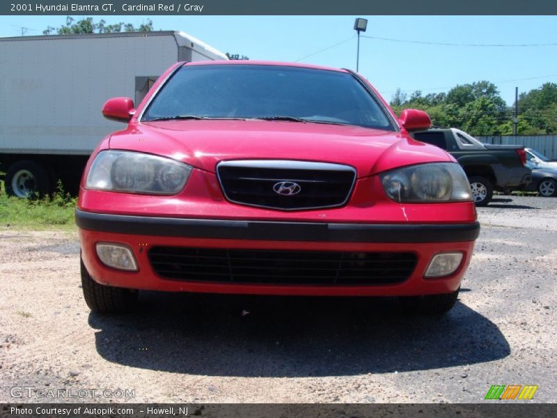 Cardinal Red / Gray 2001 Hyundai Elantra GT