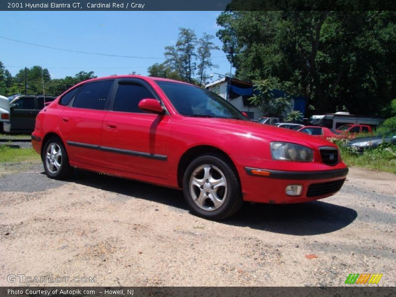 Cardinal Red / Gray 2001 Hyundai Elantra GT
