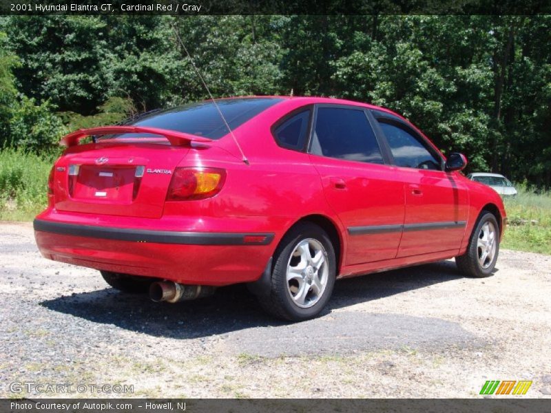 Cardinal Red / Gray 2001 Hyundai Elantra GT