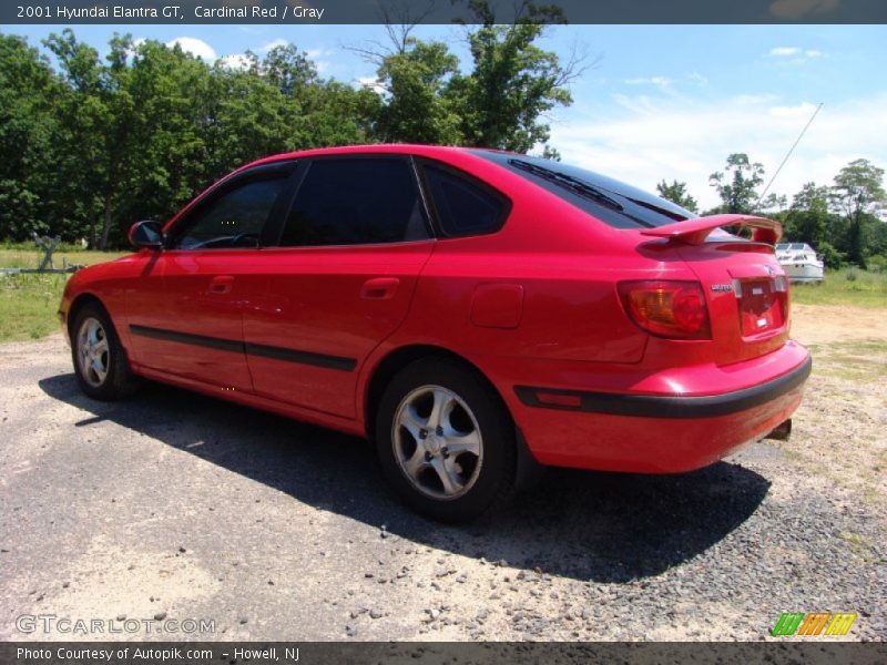 Cardinal Red / Gray 2001 Hyundai Elantra GT