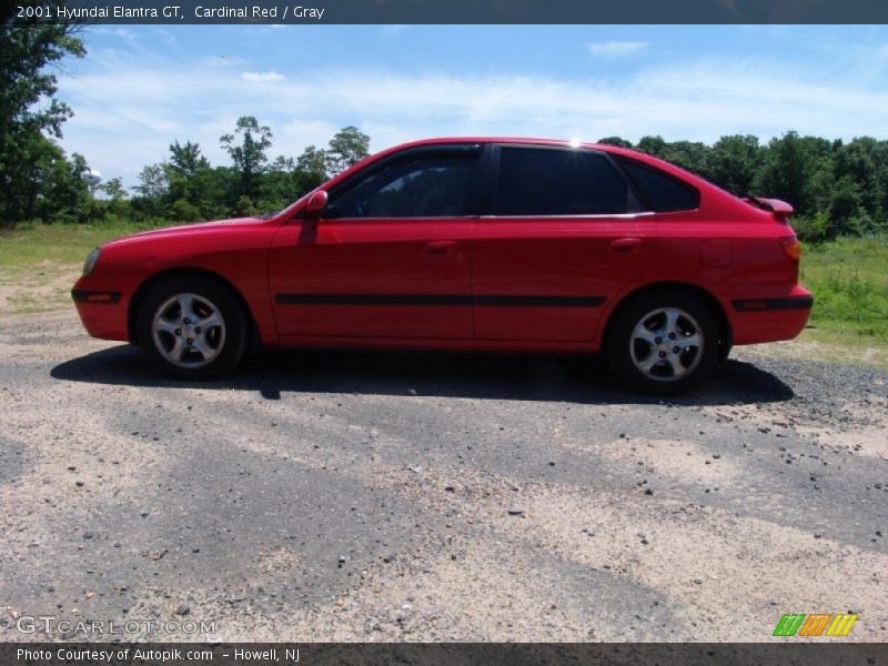 Cardinal Red / Gray 2001 Hyundai Elantra GT