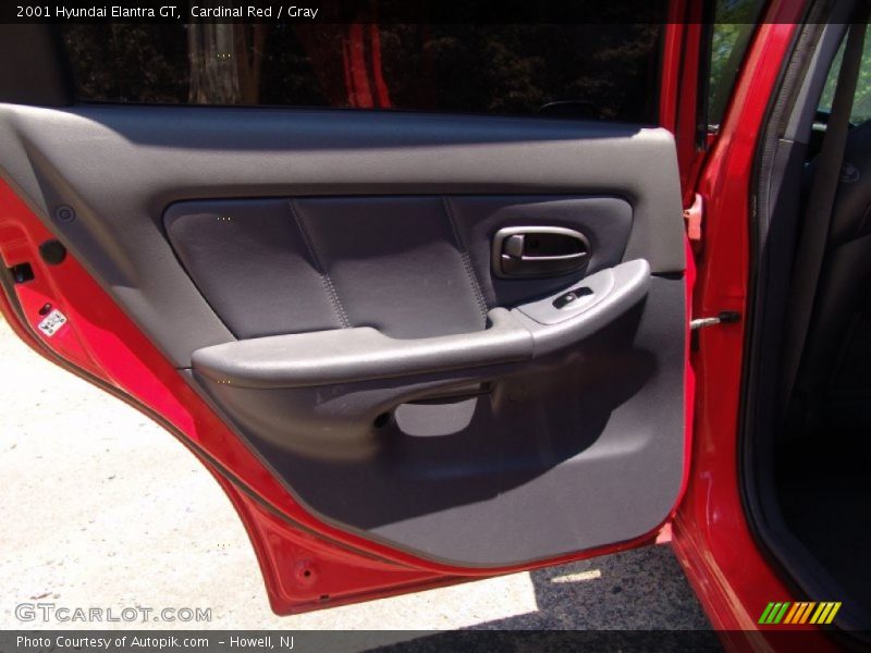 Cardinal Red / Gray 2001 Hyundai Elantra GT