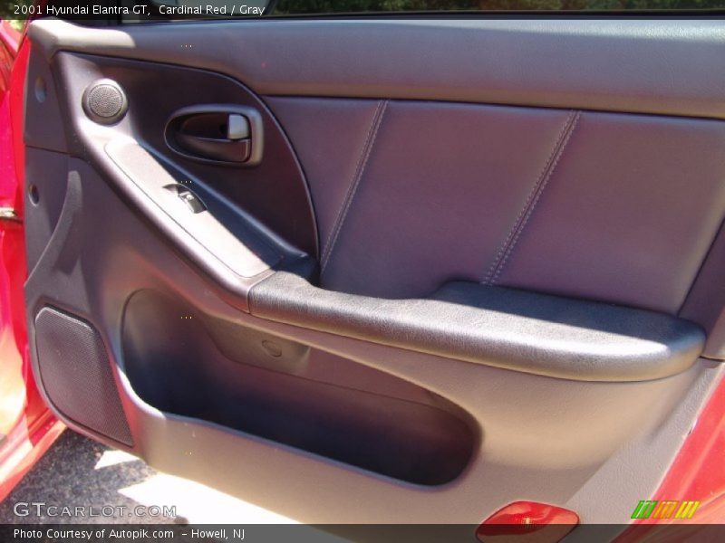 Cardinal Red / Gray 2001 Hyundai Elantra GT