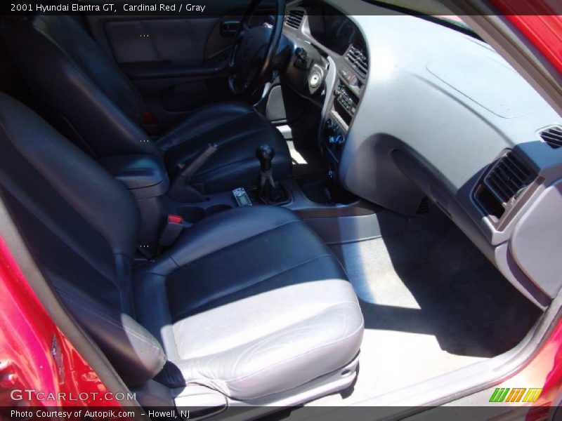 Cardinal Red / Gray 2001 Hyundai Elantra GT