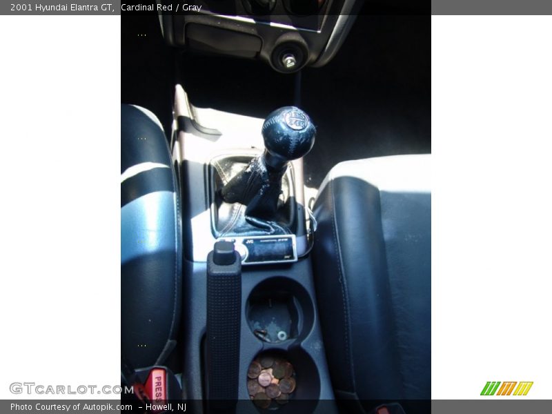 Cardinal Red / Gray 2001 Hyundai Elantra GT