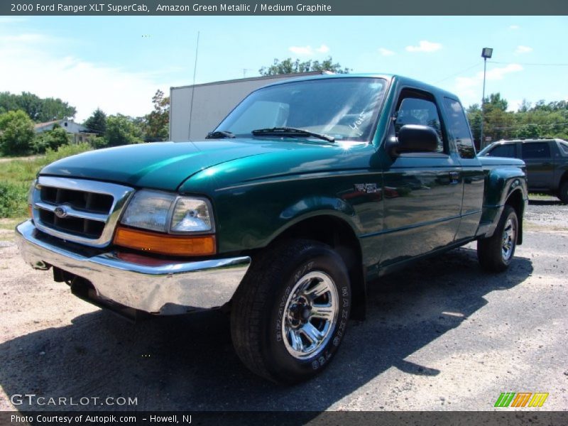 Amazon Green Metallic / Medium Graphite 2000 Ford Ranger XLT SuperCab