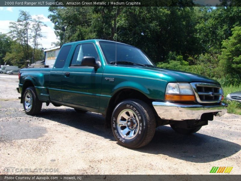 Amazon Green Metallic / Medium Graphite 2000 Ford Ranger XLT SuperCab