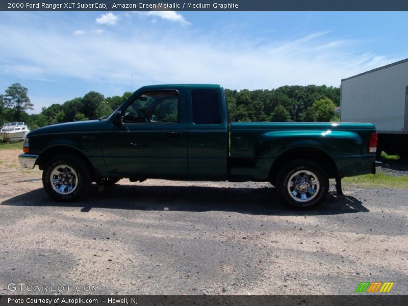 Amazon Green Metallic / Medium Graphite 2000 Ford Ranger XLT SuperCab