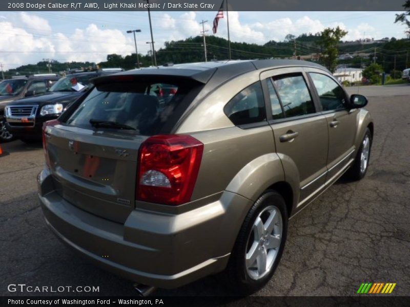 Light Khaki Metallic / Dark Slate Gray 2008 Dodge Caliber R/T AWD