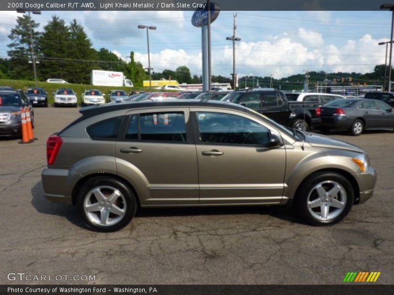 Light Khaki Metallic / Dark Slate Gray 2008 Dodge Caliber R/T AWD