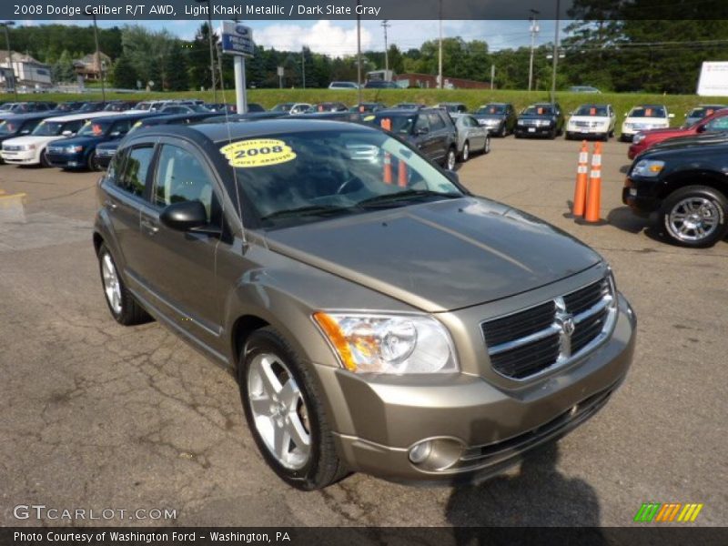 Light Khaki Metallic / Dark Slate Gray 2008 Dodge Caliber R/T AWD