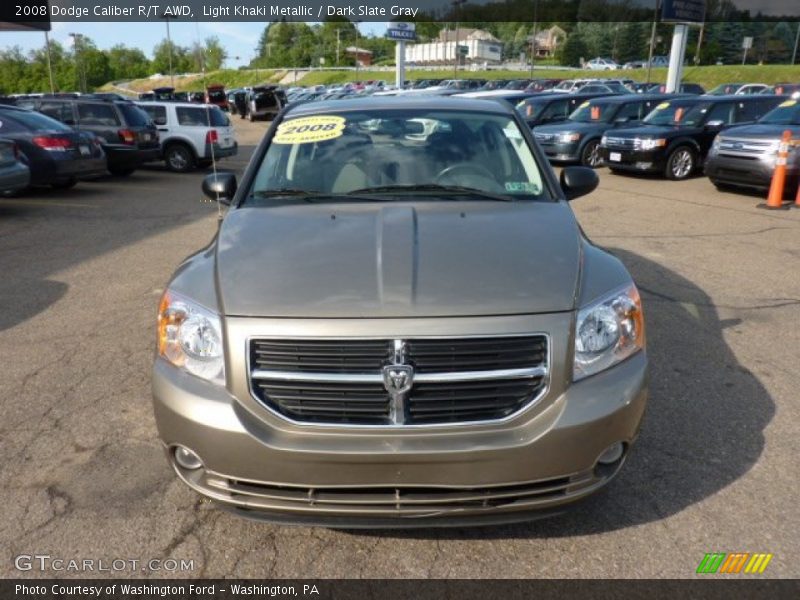 Light Khaki Metallic / Dark Slate Gray 2008 Dodge Caliber R/T AWD