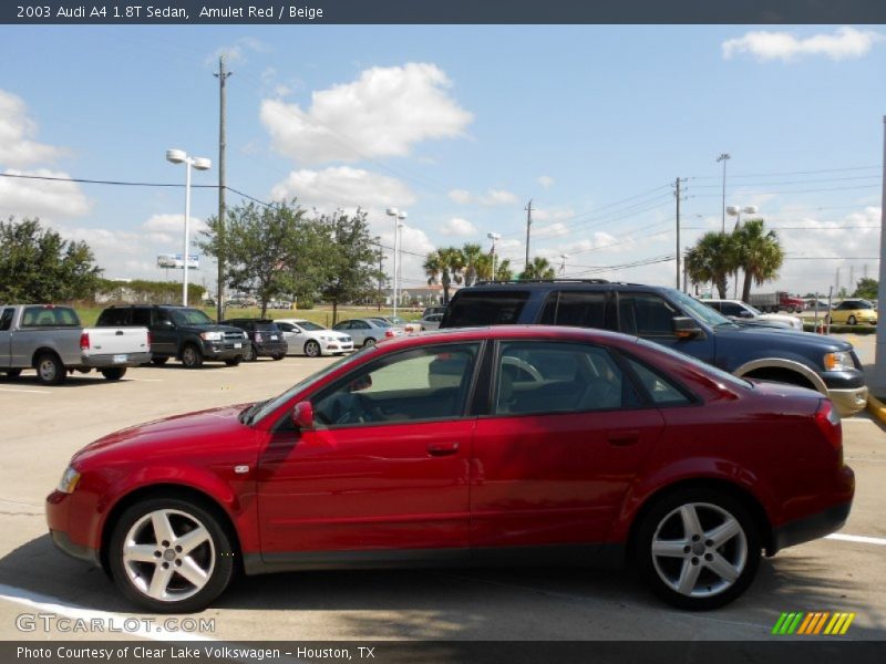 Amulet Red / Beige 2003 Audi A4 1.8T Sedan
