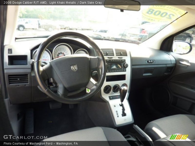 Light Khaki Metallic / Dark Slate Gray 2008 Dodge Caliber R/T AWD
