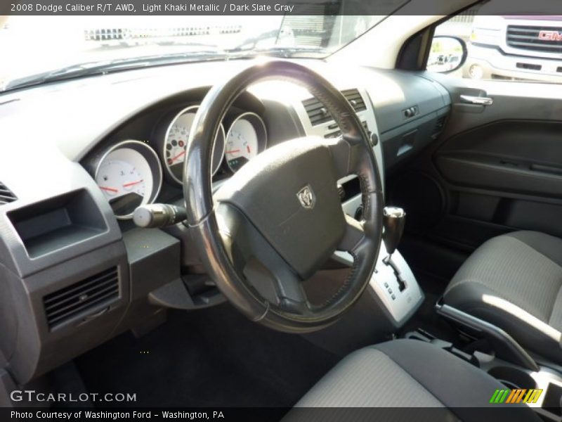 Light Khaki Metallic / Dark Slate Gray 2008 Dodge Caliber R/T AWD
