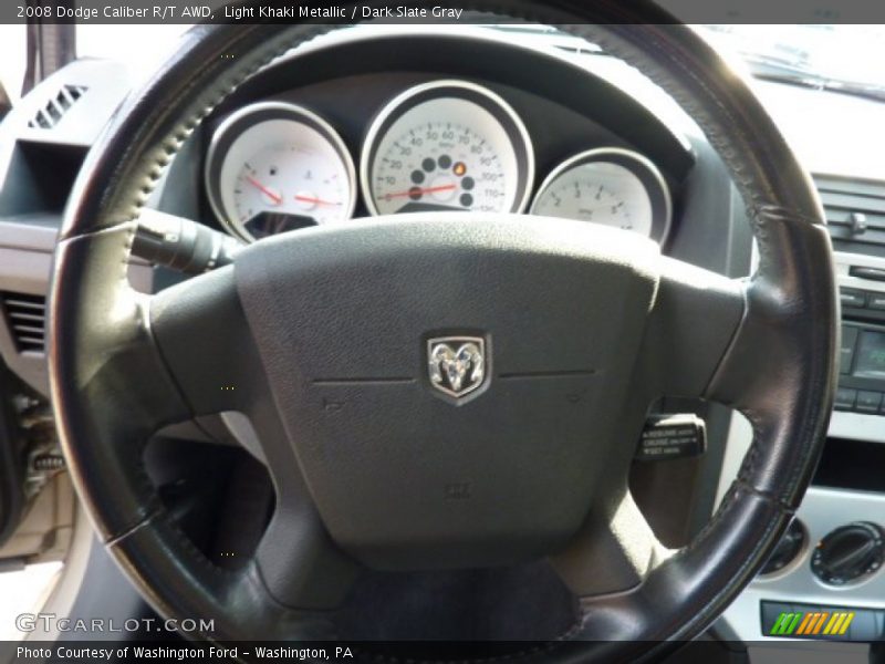 Light Khaki Metallic / Dark Slate Gray 2008 Dodge Caliber R/T AWD