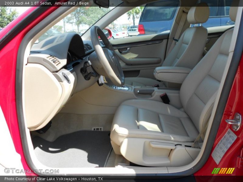 Amulet Red / Beige 2003 Audi A4 1.8T Sedan