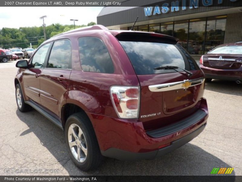 Deep Ruby Metallic / Light Gray 2007 Chevrolet Equinox LT AWD