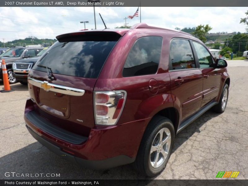 Deep Ruby Metallic / Light Gray 2007 Chevrolet Equinox LT AWD