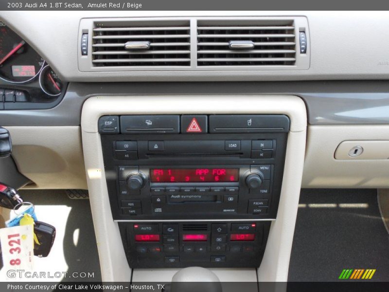 Amulet Red / Beige 2003 Audi A4 1.8T Sedan