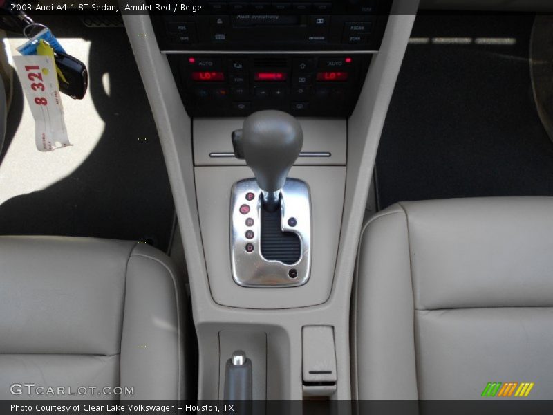 Amulet Red / Beige 2003 Audi A4 1.8T Sedan