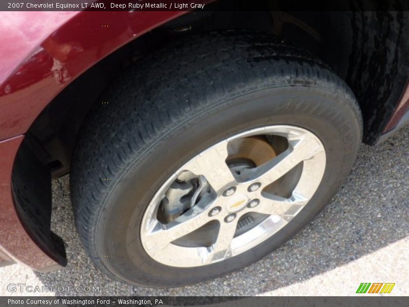 Deep Ruby Metallic / Light Gray 2007 Chevrolet Equinox LT AWD