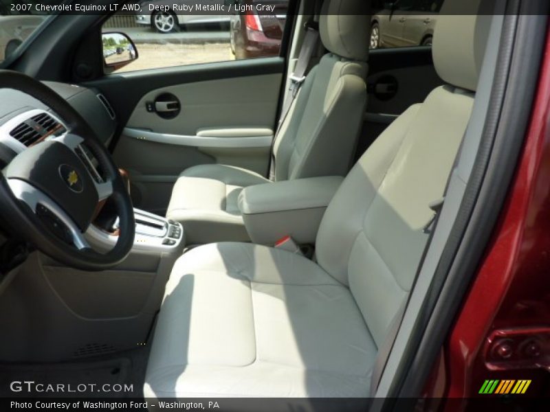 Deep Ruby Metallic / Light Gray 2007 Chevrolet Equinox LT AWD
