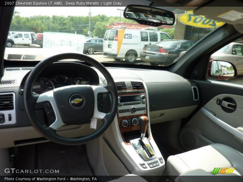 Deep Ruby Metallic / Light Gray 2007 Chevrolet Equinox LT AWD